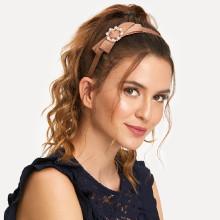 Shein Bow Decorated Headband With Faux Pearl