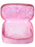 Shein Pink Zipper Multifunctional Wash Bag