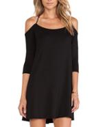 Shein Cold Cheesecloth Shoulder Shift Dress