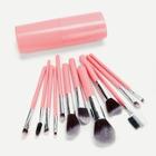 Shein Two Tone Handle Makeup Brush With Case 13pcs