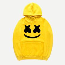 Shein Men Figure Print Hooded Sweatshirt