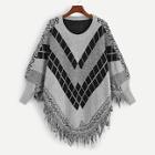 Shein Geo Print Fringe Detail Jumper