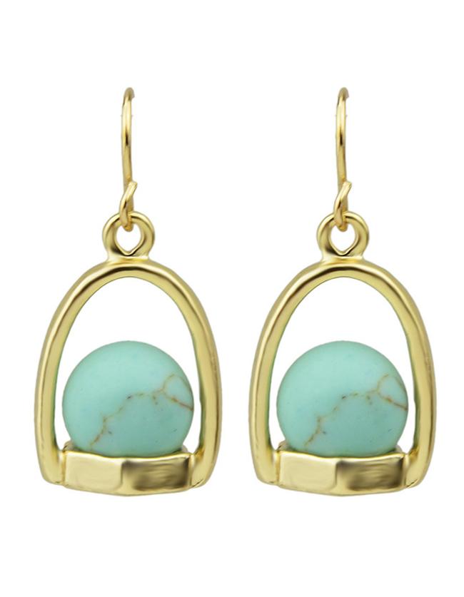 Shein Blue Small Ball Drop Earrings