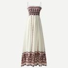 Shein Frill Trim Shirred Detail Cami Dress