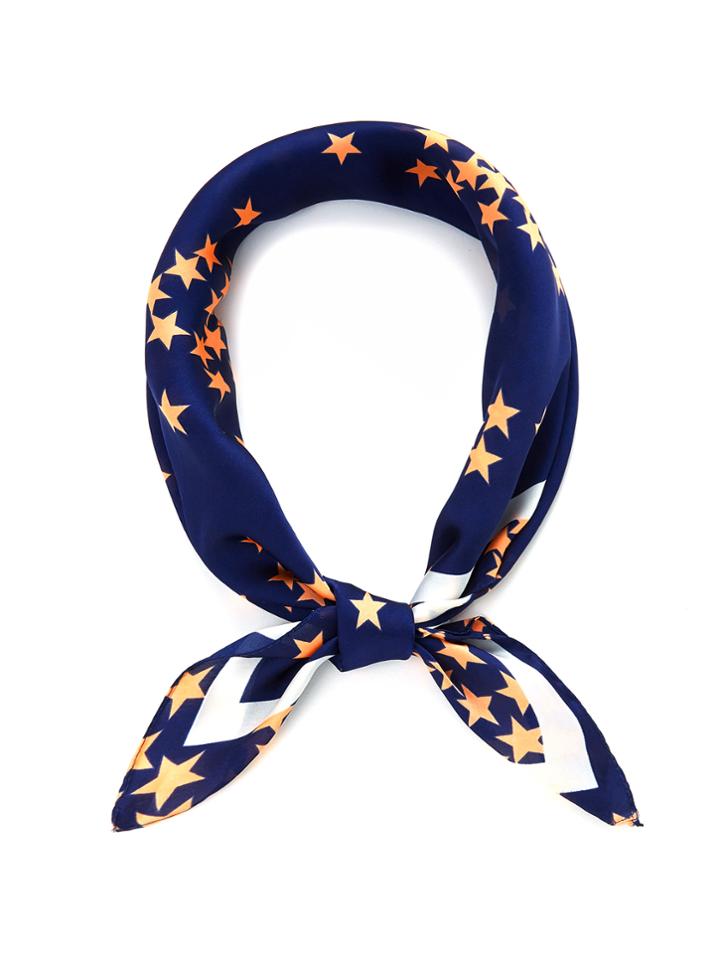 Shein Star Print Bandana Scarf