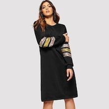 Shein Contrast Sequin Dress