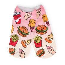 Shein Hamburger Print Cartoon Socks