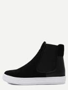 Shein Nubuck Leather Rubber Sole Chelsea Boots