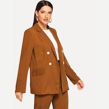 Shein Double Breasted Tailored Blazer