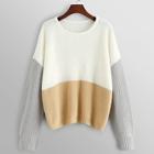 Shein Color-block Round Neck Sweater