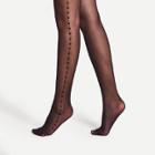 Shein Heart Pattern Side Pantyhose Stockings