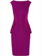 Shein Purple Round Neck Sleeveless Bodycon Dress