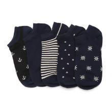 Shein Rudder Print Invisible Socks 5 Pairs