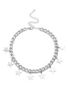 Shein Star Embellished Chain Choker