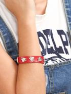 Shein Red Skull-shaped Decorated Bracelet