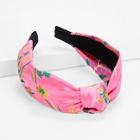 Shein Girls Floral Embroidery Knot Headband