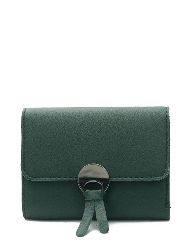Shein Metal Moon Detail Pu Wallet