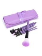 Shein Makeup Brush Set With Pu Bag