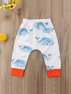 Shein Toddler Boys Contrast Trim Cartoon Print Pant