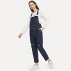 Shein Embroidered Strap Jeans