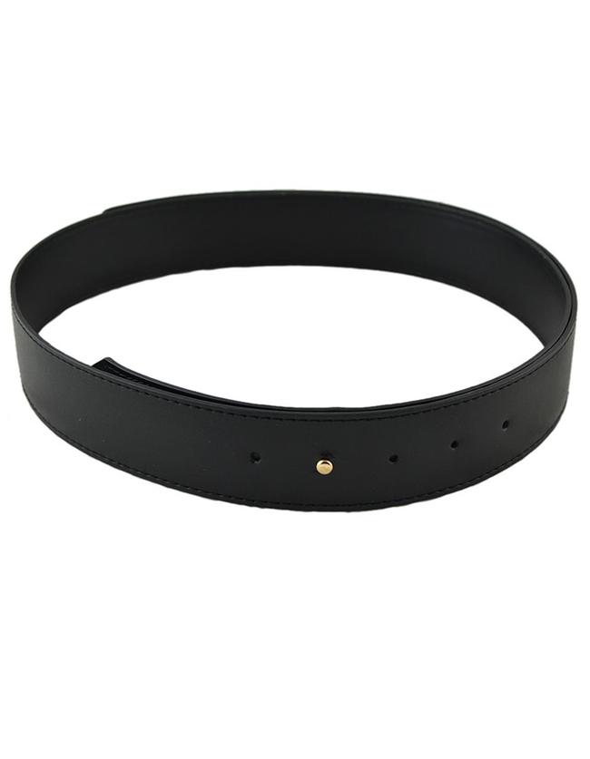Shein Black Pu Leather Wide Waist Belt