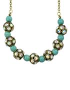 Shein Blue Beads Collar Necklace