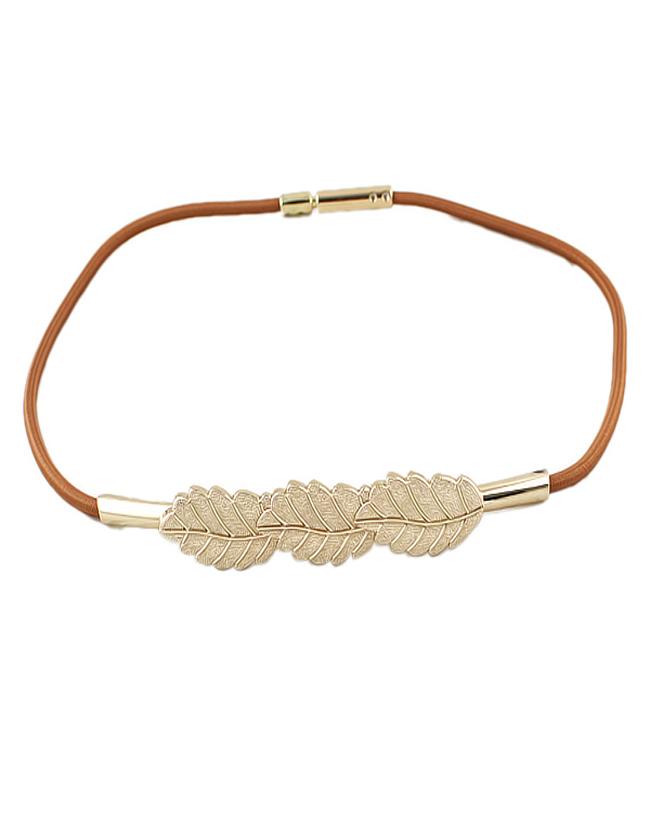 Shein Brown Thin Elastic Women Belt