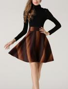 Shein Colour Vertical Stripe Skirt