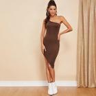 Shein One Shoulder Asymmetrical Bodycon Dress