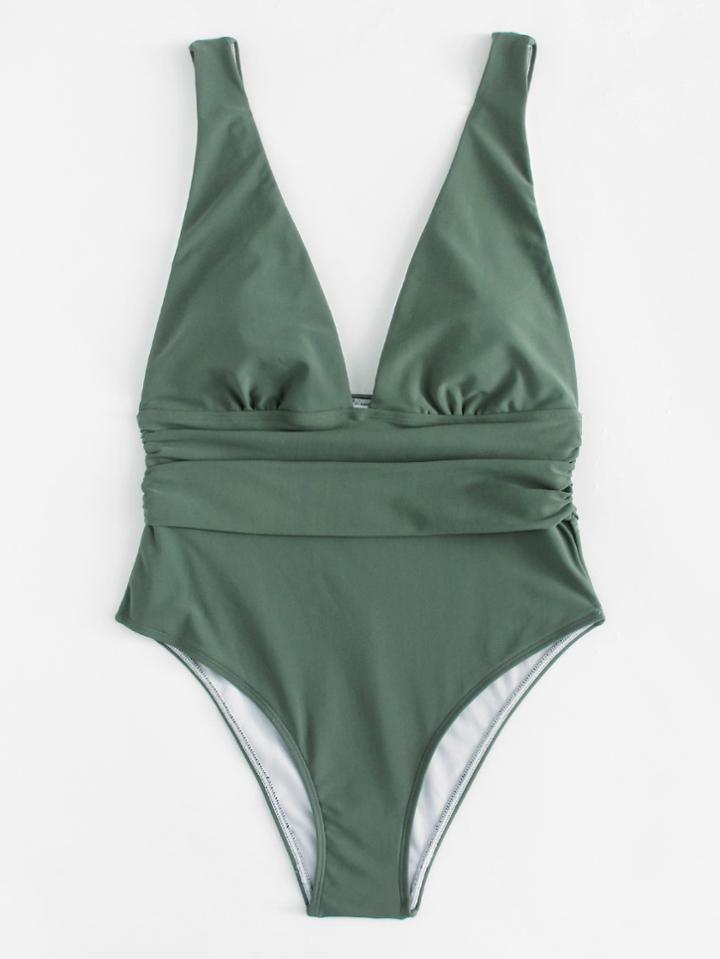Shein V Plunge Neck Swimsuit