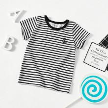 Shein Boys Contrast Striped Tee