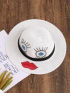 Shein Face Print Trilby Hat