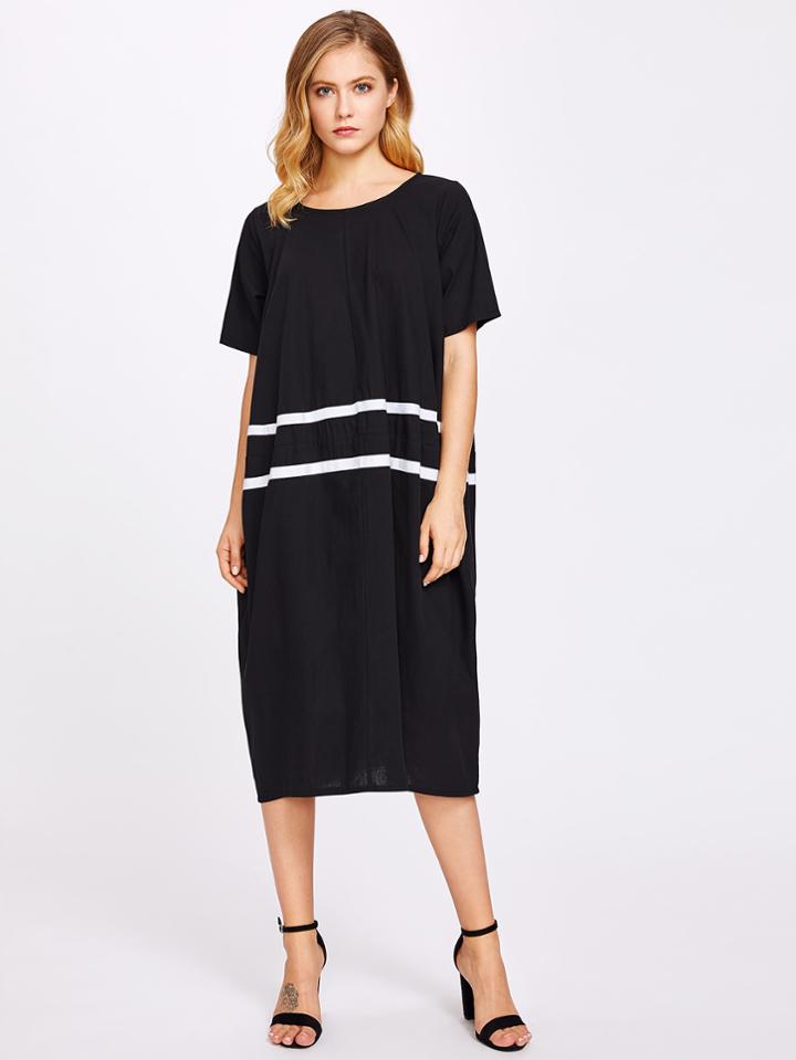 Shein Stripe Panel Dress