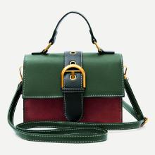 Shein Buckle Strap Color Block Shoulder Bag