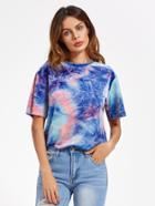 Shein Tie Dye Velvet Tee