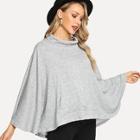 Shein Kangaroo Pocket Front Drawstring Sweatshirt