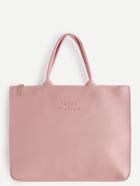 Shein Oversized Pink Pu Plain Tote Bag