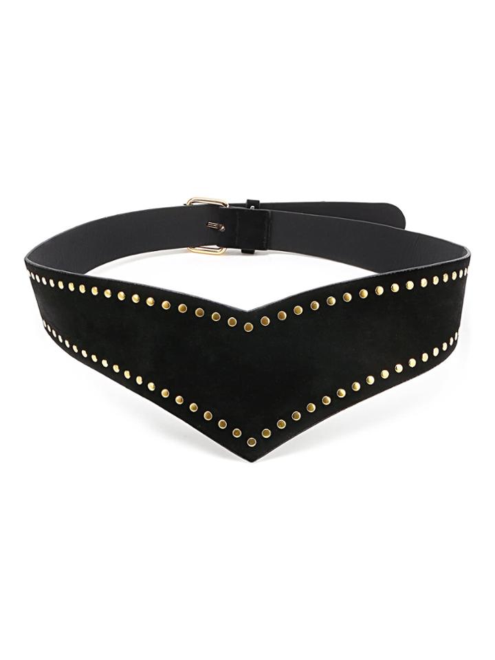 Shein Studded Trim V Shaped Belt