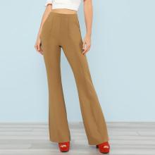 Shein Flare Hem Solid Pants