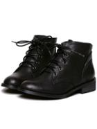 Shein Black Fashion Chunky Heel Pu Boots