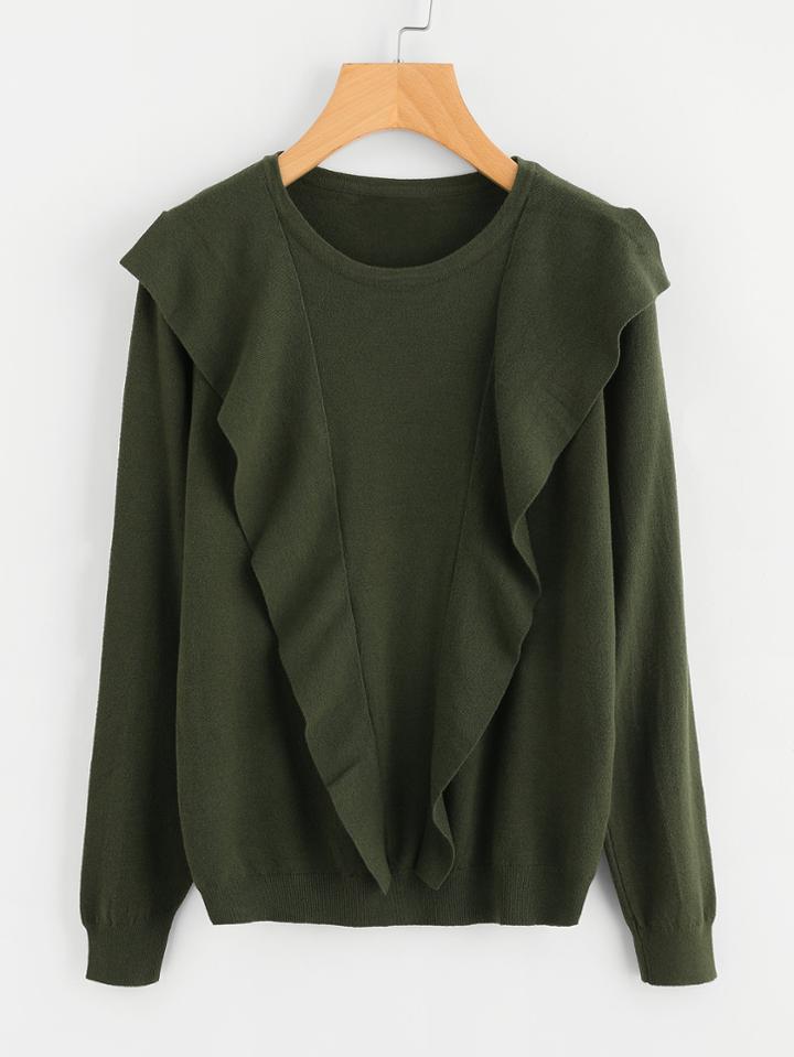 Shein Frill Trim Knitwear