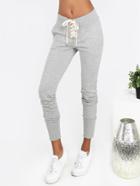 Shein Lace Up Sweatpants Grey