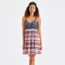 Shein Cut Out Back Ruffle Hem Shell Dress