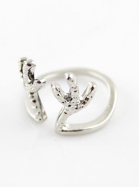 Shein Fashion Silver Paw Ring