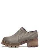 Shein Grey Round Toe Elastic Rubber Soles Shoes