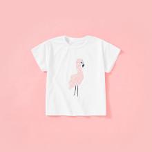 Shein Girls Contrast Sequin Embroidered Applique Detail Tee