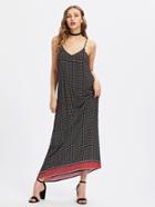 Shein Calico Print Full Length Cami Dress