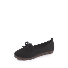 Shein Bow Decor Scalloped Flats