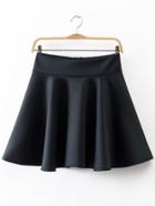 Shein High Waist Pleated Flare Skirt