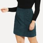 Shein Plus Solid Cord Skirt